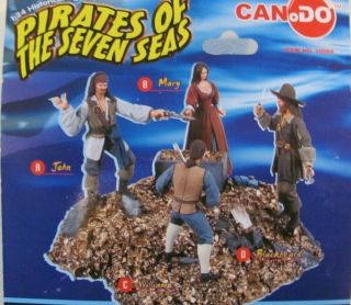 Cando 20066 1:24 Pirates Of The Seven Seas Complete Set Of 4 Nrfb