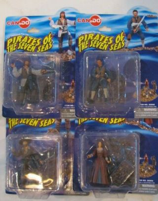 CanDo 20066 1:24 PIRATES OF THE SEVEN SEAS Complete set of 4 NRFB 2