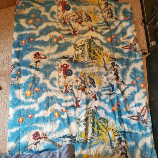 Vintage 1983 Motu He - Man Skeletor Twin Blanket Comforter Mattel Made In Usa Rare