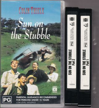 Colin Thiele - Sun On The Stubble Vhs Video Tape Vintage Abc 1996 Double Video