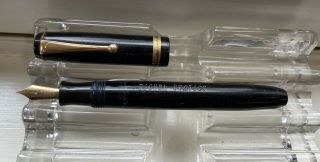 Vintage Parker Challenger Fountain Pen With Matching Nib Black Made In U.  S.  A.
