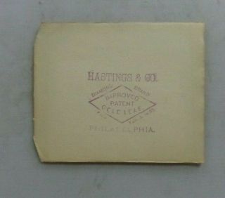 Vintage Hastings & Co Diamond Brand Gold Leaf Booklet W 25 Leaves Square Sheets