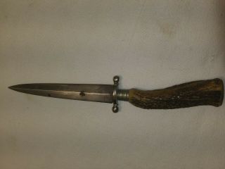 Vintage.  Fixed Blade Knife Voss Cut Co Made In Germany Dagger