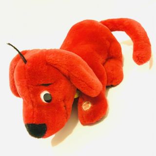 Clifford The Big Red Dog Roll Over Barking Tail Plush Soft Toy Sfx Vintage