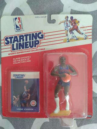 1988 Kenner Starting Lineup Vinnie Johnson - Detroit Pistons
