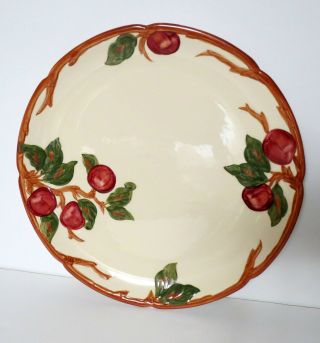 Vintage Franciscan Apple Pattern Chop Plate Large 14” Round Serving Platter