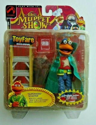 2002 Toyfare Exclusive Superhero Scooter Muppet Show 25 Years Nib Palisades Toys