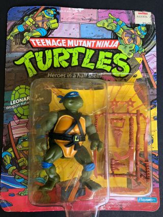 Teenage Mutant Ninja Turtle,  1988 Leonardo.  10 Back,  See The Description Below