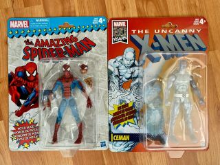 Marvel Legends Spider - Man And His Friends Iceman Retro Vintage Pizza