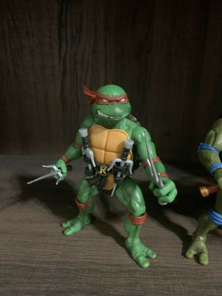 Super7 Teenage Mutant Ninja Turtles Bundle,  Raphael And Leonardo Action Figures
