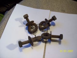 Vintage Eye Bolts 3/8 Bolts Hand Forged Steampunk Repurpose