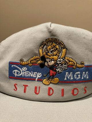 Vintage 1987 Disney Mgm Studios Snapback Trucker Hat Cap Mickey Mouse