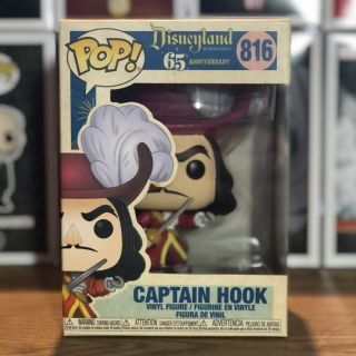 Funko Pop Disneyland 65th Peter Pan Captain Hook 816 Vinyl Figure & In Uk