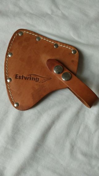 Vtg Estwing Hatchet No 5 Leather Cover - - Estwing Ax Sheath.  Xlnt Cond.  Usa Made