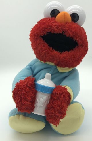 2007 Elmo Ba - Ba Baby Sesame Street Toy.  Talks Drinks Burps.  Great.