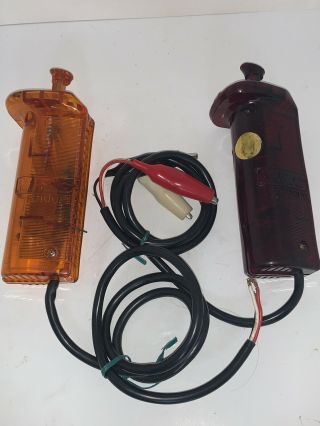 Vintage Mrg Endura Slot Car Controllers Orange And Red