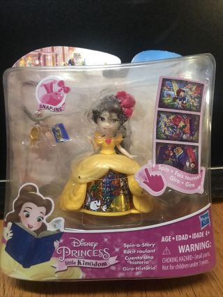 Disney Princess Little Kingdom Belle Spin A Story Snap - Ins Mini Doll