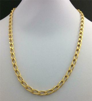 Vintage Park Lane Gold Tone Curb Link Necklace 20 " Long