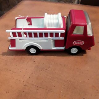 Vintage Tonka Fire Truck,  Pressed Steel,  Rare With Both Ladders, .