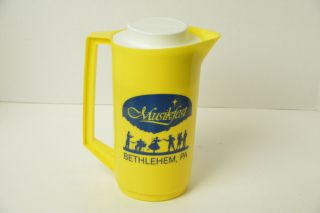 Rare Vintage Musikfest Plastic Beer Pitcher From Bethlehem,  Pa 1980s