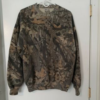 Vintage Camo Xl Crewneck Sweatshirt Mossy Oak Break Up Size Xl Jerzees Outdoor