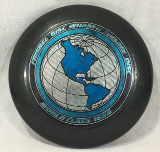Vintage 1980 Frisbee Disc Wham - O Frisbee Disc World Class 165g Black