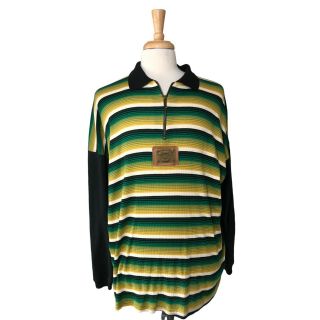 Vintage Karl Kani Gold Black Short Sleeve Polo Shirt 2 Pac Mens Xl