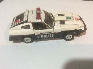 Vintage Prowl Police Highway Patrol Car Hasbro Takara G1 Transformer Robot 1982 3