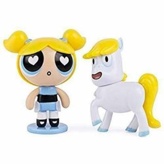 The Powerpuff Girls - 2 Inch Action Dolls With Display Stands - 2 - Pack - Bubbles