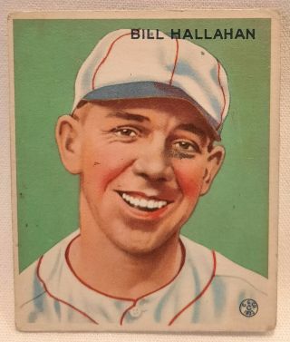 Authentic 1933 Goudey Bill Hallahan Vintage Rookie Card 200 St Louis Cardinals