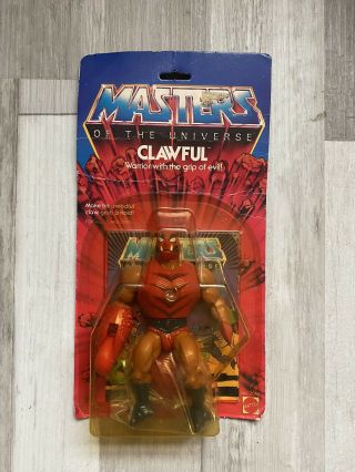 Clawful On Card He - Man 1983 Motu Vintage Figure Mattel
