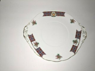 Vintage Royal Standard Bonnie Scotland Clan Cameron Double Handle Plate