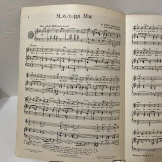 Vintage 1954 Mississippi Mud Sheet Music The Gem Edition by Cavanaugh & Barris 3