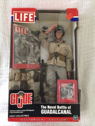 2002 Hasbro Life Mag.  Historical Edition Gi Joe Naval Battle Of Guadalcanal Nib