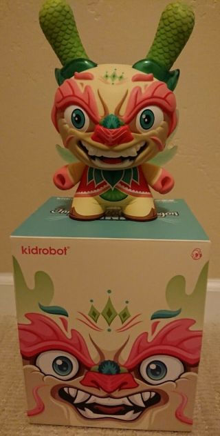 Kidrobot,  Imperial Lotus Dragon,  8 ",  Dunny,  By Scott Tolleson