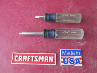Vintage Craftsman 1/4 " Drive Handle Extensions 43351 43372 - V - Spinner Usa