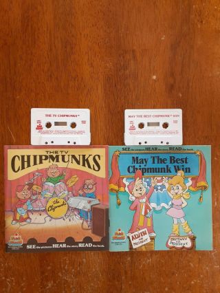 The Chipmunks Vintage Audio Cassette Books
