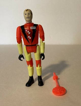 Pro - Tek Spin Dummy Figure W/ Weapon: Vintage Incredible Crash Dummies By Tyco