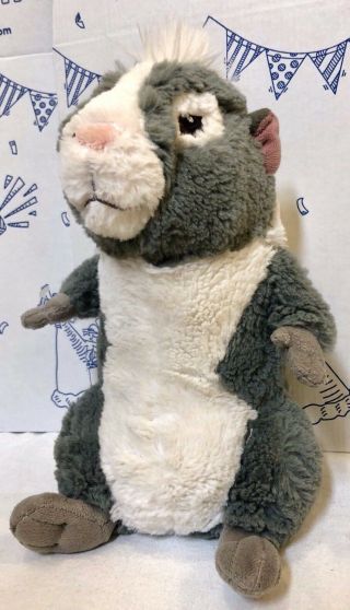 Disney Store G Force Mf Juarez The Guinea Pig Stuffed Plush Doll Toy Gray 10 " Wh