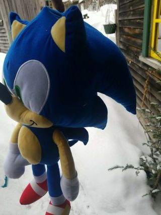 Sonic The Hedgehog Plush Toy Factory Official Sega Sonic Huge 24” Plush Rare 