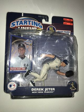 2000 Derek Jeter Starting Lineup 2 Sports Figurine Mlb York Yankees
