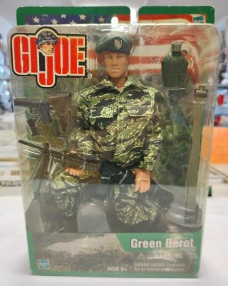 Green Beret Gi Joe 12 " Figure 2002 Hasbro Action Military Sixth Scale