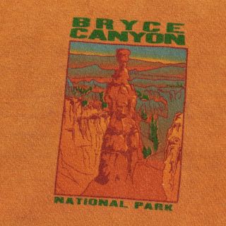 Bryce Canyon National Park t - shirt LARGE vtg 90s 00s y2k utah nature print usa 3