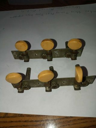 Vintage Guitar String Tuning Keys Tuner Pegs Waverly Musical Products Instrument