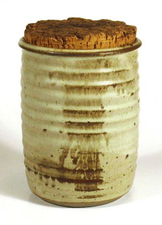 1950s Scarce Vintage Violet Anderson Pottery Covered Jar Cherokee North Carolina