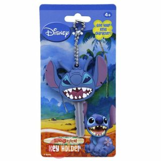 Disney Lilo And Stitch Key Cap Pvc Key Holder Stitch Face Key Chain