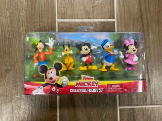 Disney Junior Mickey Mouse Figures Collectible Friends Set Of 5 Pack 3 " Toys Nib