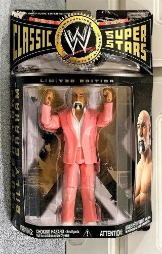 Wwe Classic Superstars Billy Graham Limited Tru Exclusive Pink Suit Figure Momc