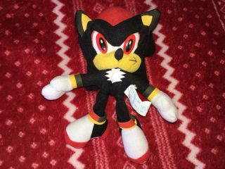 Official 7” Toy Network Shadow Sonic Plush Toy Doll Usa 2006 Sega Small