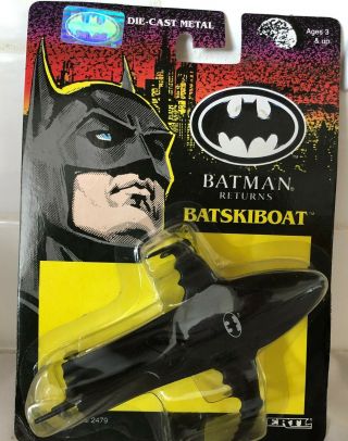 1992 Ertl Batman Returns Die Cast Metal Figure - Batskiboat